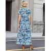 image:imageZeagoo Summer Dresses for Women 2026 Maxi Dresses Vacation Sundress Short Sleeve Casual Sundresses Split Dress with PocketsFloralyg8