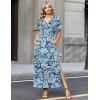 image:imageZeagoo Summer Dresses for Women 2026 Maxi Dresses Vacation Sundress Short Sleeve Casual Sundresses Split Dress with PocketsFloralyg8