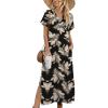 image:imageZeagoo Summer Dresses for Women 2026 Maxi Dresses Vacation Sundress Short Sleeve Casual Sundresses Split Dress with PocketsFloralzw29