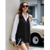 image:imageZeagoo Sweater Vest Women Sleeveless V Neck Oversized Pullover Knitted Tops 2026 Fall OutfitsBlack