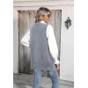 image:imageZeagoo Sweater Vest Women Sleeveless V Neck Oversized Pullover Knitted Tops 2026 Fall OutfitsGrey