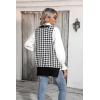 image:imageZeagoo Sweater Vest Women Sleeveless V Neck Oversized Pullover Knitted Tops 2026 Fall OutfitsHoundstooth Black and White