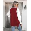 image:imageZeagoo Sweater Vest Women Sleeveless V Neck Oversized Pullover Knitted Tops 2026 Fall OutfitsWine Red