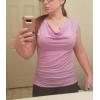image:imageZeagoo Tank Top for Women Trendy Going Out Tops Sleeveless Shirts Ruched Business Casual Basic Tunic TopsPink Purple