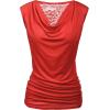 image:imageZeagoo Tank Top for Women Trendy Going Out Tops Sleeveless Shirts Ruched Business Casual Basic Tunic TopsRed