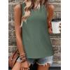 image:imageZeagoo Tank Tops for Women Eyelet Embroidery Crew Neck Casual Summer Sleeveless Shirts