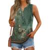 image:imageZeagoo Women Tank Tops Green Flower