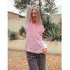 image:imageZeagoo Womens Cap Sleeve Sweater Vest Crew Neck Sleeveless Casual Knit Tops 2024 Summer Clothes SXXLPink