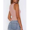 image:imageZeagoo Womens Double Lined Square Neck Tank Top Sleeveless Basic Crop Tops Trendy Going Out TopsMauve Pink