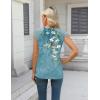image:imageZeagoo Womens Lace Cap Sleeve Tank TopWhite Flower