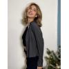 image:imageZeagoo Womens Lightweight Summer Cardigan Cropped Long Sleeve Shrug Thin Open Front Sheer Bolero for DressesDark Gray