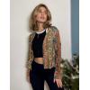 image:imageZeagoo Womens Lightweight Summer Cardigan Cropped Long Sleeve Shrug Thin Open Front Sheer Bolero for DressesPrinted Mz721