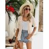 image:imageZeagoo Womens Short Sleeve 2026 Summer Crochet Cropped Cardigan V Neck Button up Bolero Shrug SweaterApricot