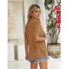 image:imageZeagoo Womens Short Sleeve 2026 Summer Crochet Cropped Cardigan V Neck Button up Bolero Shrug SweaterBrown