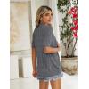image:imageZeagoo Womens Short Sleeve 2026 Summer Crochet Cropped Cardigan V Neck Button up Bolero Shrug SweaterDark Grey