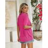 image:imageZeagoo Womens Short Sleeve 2026 Summer Crochet Cropped Cardigan V Neck Button up Bolero Shrug SweaterRose