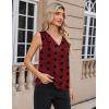 image:imageZeagoo Womens Silk Satin Camisole Tank Tops V Neck Pleated Dressy Casual Sleeveless Blouses Summer Business Work ShirtsZ  Heart
