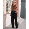 image:imageZeagoo Womens Silk Satin Tank Tops Crew Neck Pleated Camisole Sleeveless Business Work Blouse Dressy Casual Summer ShirtBrown