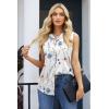 image:imageZeagoo Womens Sleeveless Button Down Shirts Blouses Casual Loose V Neck Tank Tops for Work SXXLBf290