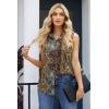 image:imageZeagoo Womens Sleeveless Button Down Shirts Blouses Casual Loose V Neck Tank Tops for Work SXXLMz721