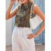 image:imageZeagoo Womens Sleeveless Button Down Shirts Blouses Casual Loose V Neck Tank Tops for Work SXXLMz721