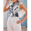 image:imageZeagoo Womens Sleeveless Button Down Shirts Blouses Casual Loose V Neck Tank Tops for Work SXXLSf198