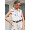 image:imageZeagoo Womens Sleeveless Button Down Shirts Blouses Solid Casual Basic V Neck Tank Tops for Work SXXLBf112