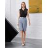 image:imageZeagoo Womens Sleeveless Button Down Shirts Blouses Solid Casual Basic V Neck Tank Tops for Work SXXLBlack