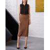 image:imageZeagoo Womens Sleeveless Button Down Shirts Blouses Solid Casual Basic V Neck Tank Tops for Work SXXLBlack