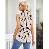 image:imageZeagoo Womens Sleeveless Button Down Shirts Blouses Solid Casual Basic V Neck Tank Tops for Work SXXLJh602