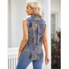 image:imageZeagoo Womens Sleeveless Button Down Shirts Blouses Solid Casual Basic V Neck Tank Tops for Work SXXLMz919