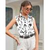 image:imageZeagoo Womens Sleeveless Button Down Shirts Blouses Solid Casual Basic V Neck Tank Tops for Work SXXLSf291