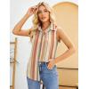 image:imageZeagoo Womens Sleeveless Button Down Shirts Blouses Solid Casual Basic V Neck Tank Tops for Work SXXLTw720