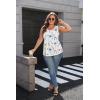 image:imageZeagoo Womens Summer Tank Tops Sleeveless Babydoll Tops Loose Fit Tunic Blouses Crew Neck Flowy Shirts S3XLA Blue Floral Print