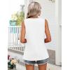 image:imageZeagoo Womens Summer Tank Tops Sleeveless Babydoll Tops Loose Fit Tunic Blouses Crew Neck Flowy Shirts S3XLA White