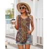 image:imageZeagoo Womens Summer Tank Tops Sleeveless Babydoll Tops Loose Fit Tunic Blouses Crew Neck Flowy Shirts S3XLAa Paisley Floral Print