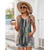image:imageZeagoo Womens Summer Tank Tops Sleeveless Babydoll Tops Loose Fit Tunic Blouses Crew Neck Flowy Shirts S3XLBrushstroke Stripe