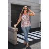 image:imageZeagoo Womens Summer Tank Tops Sleeveless Babydoll Tops Loose Fit Tunic Blouses Crew Neck Flowy Shirts S3XLPink Paisley Floral