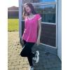 image:imageZeagoo Womens Summer Tops Cap Sleeve Casual Shirts 2025 V Neck Basic Tshirts Loose Fit Trendy TeeRose Red
