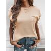 image:imageZeagoo Womens Sweater Vest Fall 2026 Loose Fit Cape Sleeve Knit Ribbed Tank Tops with Front Pocket SXXLBeige