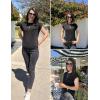 image:imageZeagoo Womens Sweater Vest Fall 2026 Loose Fit Cape Sleeve Knit Ribbed Tank Tops with Front Pocket SXXLBlack