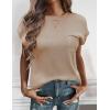 image:imageZeagoo Womens Sweater Vest Fall 2026 Loose Fit Cape Sleeve Knit Ribbed Tank Tops with Front Pocket SXXLLight Coffee