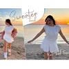 image:imageZeagoo Womens Sweater Vest Fall 2026 Loose Fit Cape Sleeve Knit Ribbed Tank Tops with Front Pocket SXXLWhite