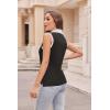 image:imageZeagoo Womens Tank Tops 2024 Casual V Neck Sleeveless Blouses Slim Fit UPF 50 Polo Shirts XSXXLBlack