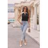 image:imageZeagoo Womens Tank Tops 2024 Casual V Neck Sleeveless Blouses Slim Fit UPF 50 Polo Shirts XSXXLBlack