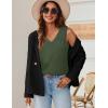 image:imageZeagoo Womens Tank Tops Pleated V Neck Dressy Casual Sleeveless Blouse Textured Summer Business Work ShirtsArmy Green
