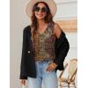 image:imageZeagoo Womens Tank Tops Pleated V Neck Dressy Casual Sleeveless Blouse Textured Summer Business Work ShirtsMz721 Boho
