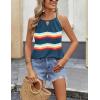 image:imageZeagoo Womens Tank Tops Sleeveless Spaghetti Strap Halter Top Flowy Summer Beach Outfits 2026Prainbow