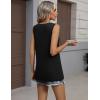 image:imageZeagoo Womens Tank Tops Summer Sleeveless Tops Loose Button Henley Shirts Crew Neck Dress Casual 2026 ClothesBlack