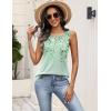 image:imageZeagoo Womens Tank Tops Summer Sleeveless Tops Loose Button Henley Shirts Crew Neck Dress Casual 2026 ClothesS242